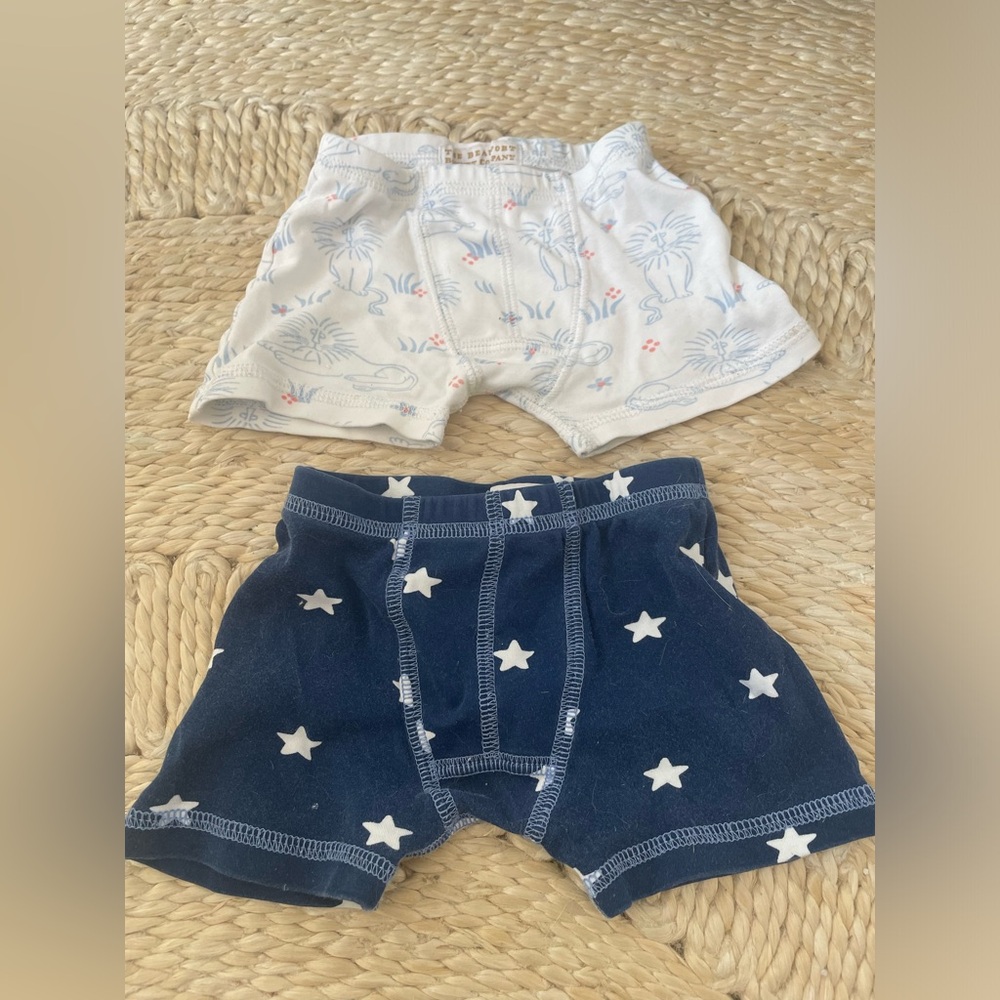 Lot of (2) boys boxer briefs- size 2T- GUC